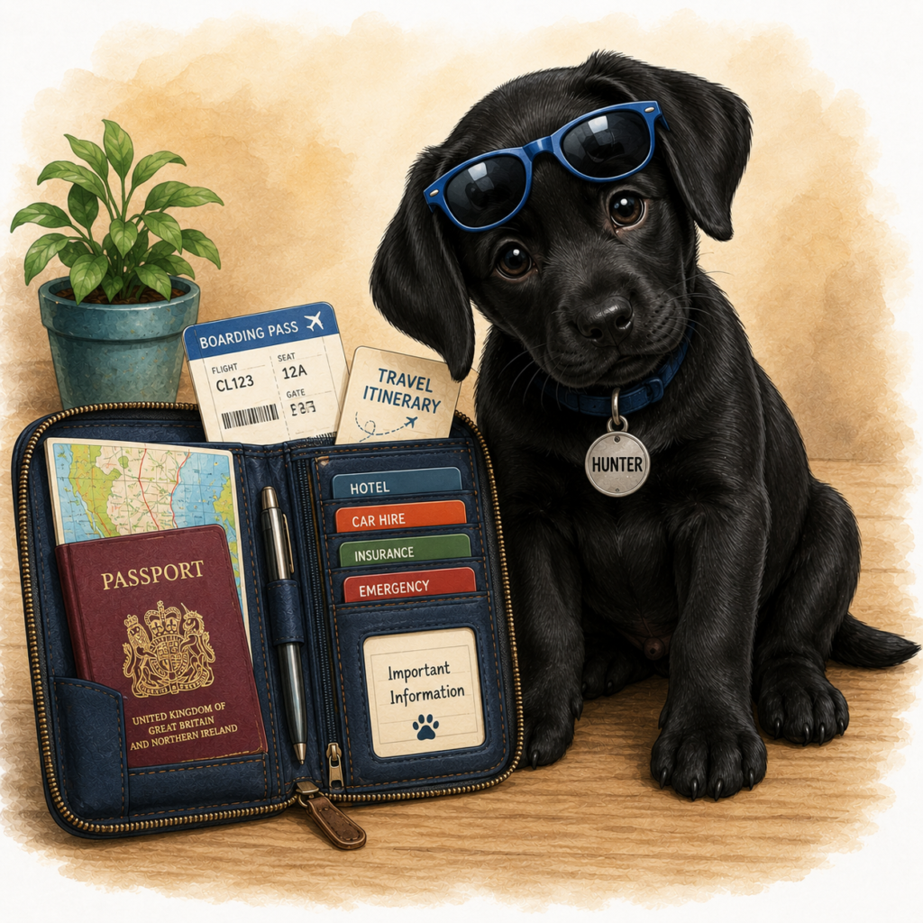 hunter checking for passport